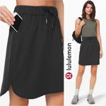 Lululemon On The Fly Skirt Size 4 Black High Rise Modest Workout Quiet Luxury Photo 2