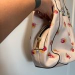 Coach  Hallie Shoulder Bag Pop Floral Print White‎ Flowers Gold Pebble Leather Photo 8