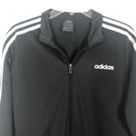 Adidas Men's Full Zipper Long Sleeve Track Black Jacket Size Medium Photo 3