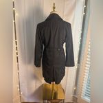Gallery Black Trench Coat Tailored Minimalist Design Small Photo 1