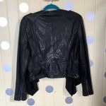 Muubaa Lupus Draped Goat Leather Biker Jacket 10 Photo 6