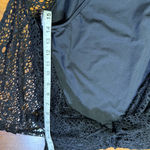 Ralph Lauren Black Lauren  Crochet Cutout Bandeau One Piece Swimsuit in size 12  Photo 4