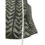 Michael Kors Packable Down Vest Size Small Green Metallic Warm Feather Photo 6
