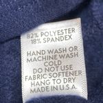 FIVE Women's Navy Blue Long Sleeve Logo Mock Neck Fleece Sweater Top Size S Photo 4