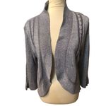 Peter Nygard  Silver Sparkle Metallic Open Cardigan Size XL Photo 2