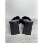 Open Edit  Sandals Size 6.5‎ Black Open Toe Block Heel Fabric Upper Photo 6
