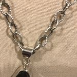 Sterling Silver Smokey Quartz Diamond Cut Open Link  Chain Photo 4