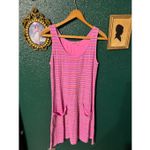 Fresh Produce  Women XS Pink Pinstripe  Drape Tank Cotton USA Dress Photo 1