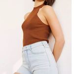 Anthropologie Pilcro Jean Shorts Ultra High Rise Light Wash Denim Raw Cut Off Sz Photo 0