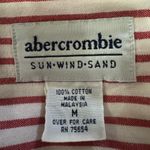 Abercrombie & Fitch Vintage Abercrombie Red White Striped Cotton Sleeveless Shirt M Americana Core Photo 3