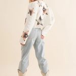 blueb. collection MED quilted multi star embroidered padded zip up jacket spot Gold Photo 3