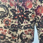 ATL Studio Size 8 Corduroy Fall Floral Button Blazer Jacket Business Casual Brown Photo 3