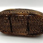 Handmade  Wicker Handbag Straw Bag Spring Twee Top Handle Photo 3