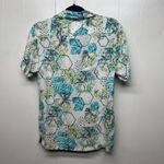 Denim & Flower  Artsy Button Front Women's Short Sleeve Shirt Size Medium Photo 5