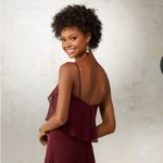 Mori Lee Elegant Burgundy Evening Gown Photo 12