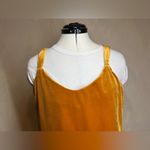 Old Navy  women’s Casual Coquette Mustard Tobacco Leaf Velvet Cami/Tank Top|Sz: S Photo 13