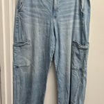 American Eagle Outfitters Light Blue Wide Leg Jeans Photo 0