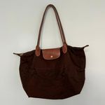 Longchamp Brown Le Pliage Medium Shopping Tote Bag Photo 8