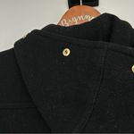 J.Crew Chateau Parka Wool Coat Size 6 Black with Gold Hardware Photo 2