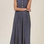 Clary & Peg Silvie Maternity Maxi Dress in Spot Polka Dot Blue Size undefined Photo 0