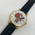 infinity Vintage  Santa dial wrist watch gold tone 35mm round quartz running Photo 1