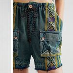 Free People  Around The World Embroidered Harem Shorts Photo 2