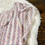 Aerie Floral Stripe Cap Sleeve Top Photo 2