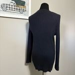 Lands' End Women's Black Cable- Stitch Cardigan Sweater 1X Preppy Collegiate Photo 5