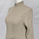 Abercrombie & Fitch Mock Neck Long Sleeve Mini Sweater Dress Beige Size Small Photo 10