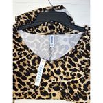 Leopard Print Dress Womens XS Brown Long Sleeve Casual Loose TShirt Dress B3 Photo 6