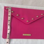 Juicy Couture Envelope Clutch Bag Bright Barbie Pink Gold Studs NWOT Photo 11
