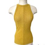 Mango  yellow Dalia halter neck ribbed tank top Photo 1