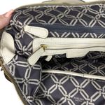 Perlina  Leather Top Handle Tote Satchel Crossbody Strap Taupe Bone Bag Purse Photo 11