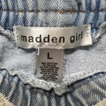 Madden Girl  Baggy Wide Leg Cargo Jeans Light Wash Denim Y2K‎ Style Streetwear L Photo 7