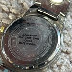 Geneva women’s vintage two tone silver/rose gold and green‎ bracelet watch OS Silver Photo 7