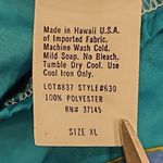 💕HILO HATTIE💕 Vintage Off the Shoulder Mumu Dress ~ Aqua Floral Print XL Photo 5