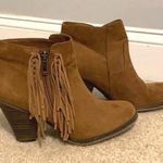 MIA Brown Fringe Booties Photo 0