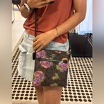 Coach NWT Mini Rowan File Bag In Signature Canvas With Rose Print Photo 7