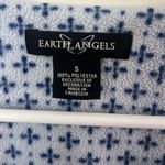 Earth Angels  Cottage Core Blue and White Polyester Nightgown, size small 🗝️ Photo 3