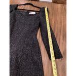 Elliatt  Mallory Long Sleeve sweet heart neck line Mini Dress Black Shimmer L Photo 5