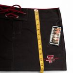 Y2K Deadstock Texas Tech Red Raiders Black Micro Mini Skirt Lace up Football Tailgate NEW WITH TAGS Measurement in pics Size M Photo 5