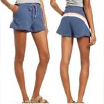 Faherty  cotton shorts size M navy drawstring bondi boho rainbow Photo 4