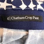 Talbots Chatham Crop Pants Blue 6 Slim Leg Crop Length Flat Front Nautical Photo 6