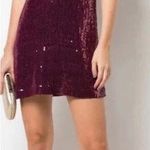 Alice + Olivia NWT $440 Reversible Kamryn Merlot Sequin Mini Dress size 4 Photo 0