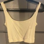 Heart and Hips White Ribbed Crop  Photo 0