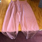 Pink Silk Joggers Size XS Photo 0