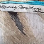 Larry Levine Signature by  Black mocha and aqua wrap and tank combo top size 2X Photo 5