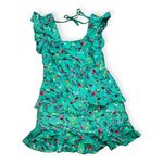 Band of Gypsies Lottie & Holly Womens Green Floral Pinafore Mini Dress Photo 0