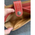 Fossil Women's Orange Genuine Pebble Leather Bi-Fold Snap Button Slim Wallet Photo 3