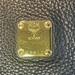 MCM 2- Way Grained Cowhide Leather Bag - Black - Preowned Photo 3